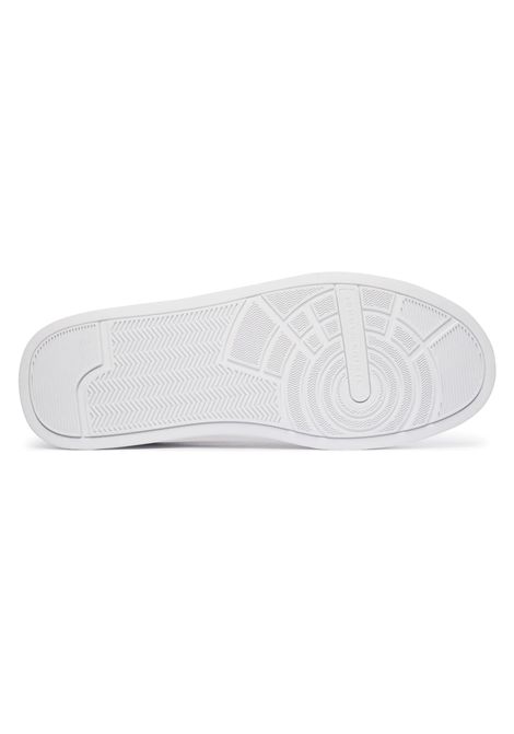 Scarpe Tommy Hilfiger Court Leather Detail Ess Bianco Marrone Uomo TOMMY HILFIGER | Sneakers | FM0FM05367-02R
